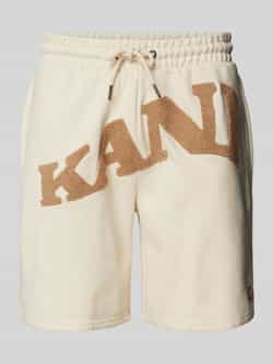 Karl Kani Sweatshorts met labeldetail