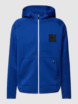 BOSS Green Sweatjack met structuurmotief model 'Savion'