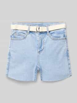 S.Oliver RED LABEL Korte slim fit jeans met geïntegreerde riem