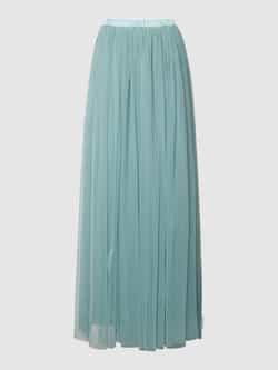 Lace & Beads Maxirok van mesh met plooien