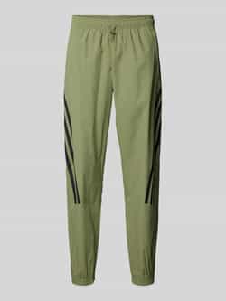 ADIDAS SPORTSWEAR Tapered fit sweatpants met labeltypische strepen