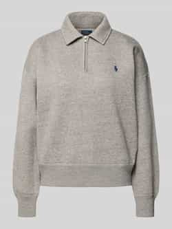 Polo Ralph Lauren Sweatshirt met polokraag en labelstitching