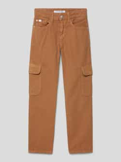 Calvin Klein Jeans Regular fit broek met labelpatch model 'UTILITY'