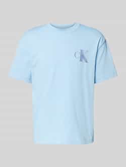 Calvin Klein Jeans T-shirt met labelprint en ronde hals