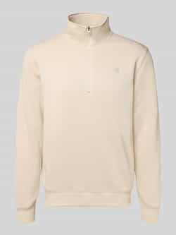 G-Star Raw Sweatshirt met schipperskraag en logostitching