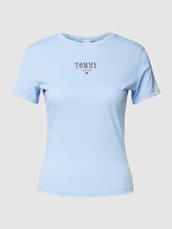 Tommy Jeans Slim fit T-shirt met labelprint