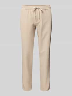 BOSS Green Relaxed fit stoffen broek met elastische band model 'T_Flex'