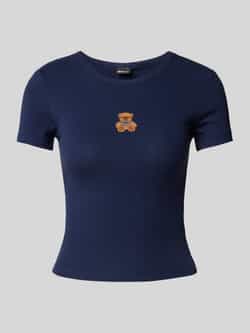 Gina Tricot Slim fit T-shirt met motiefprint