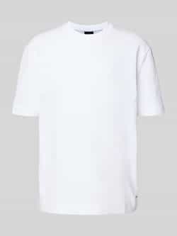 JOOP! Collection T-shirt met geribde ronde hals model 'Achilleas'