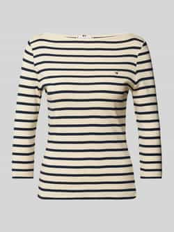 TOMMY HILFIGER Dames Tops & T-shirts Slim Cody Boat-nk 3 4slv Wit