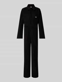 Dickies Zwart Fluweel Jumpsuit Casual Stijl Black Dames