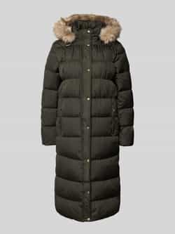 Lauren Ralph Lauren Gewatteerde lange jas met capuchon en ritszakken