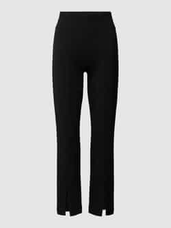 Christian Berg Woman Regular fit stoffen broek met siernaden