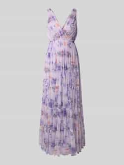 Lace & Beads Avondjurk in laagjeslook met V-hals