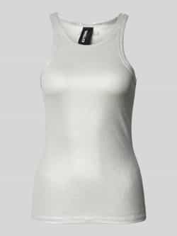 Only Top met bandjes in riblook model 'LINDSAY'