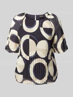 S.Oliver BLACK LABEL Regular fit chiffon blouse met korte raglanmouwen