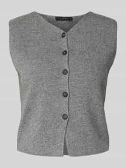Oui Gebreid gilet met V-hals