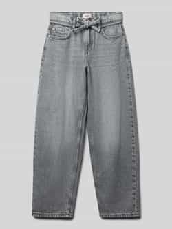 ONLY KIDS GIRL high waist straight leg jeans grey denim