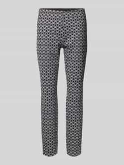 Comma Slim fit stoffen broek met elastische band