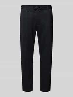 MCNEAL Tapered fit stoffen broek met tunnelkoord