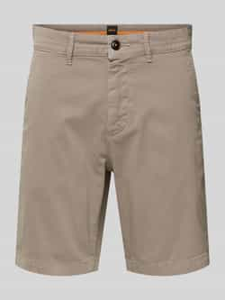 Hugo Boss Bruine Chino Shorts met Print Brown Heren