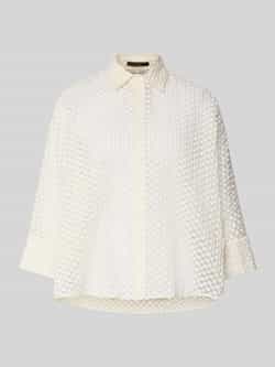 Relaxed Fit overhemdblouse in semitransparant design