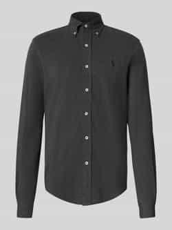 Polo Ralph Lauren Slim fit vrijetijdsoverhemd van piqué van puur katoen