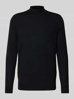 Profuomo Wollen pullover met opstaande kraag