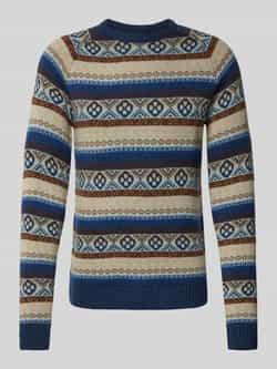 Blend Gebreide pullover met ribboorden