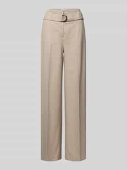 MORE & MORE Stoffen broek met bandplooien