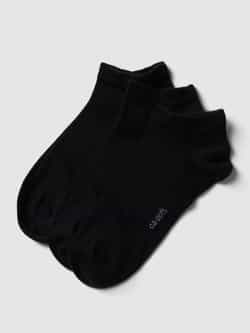 CAMANO Sneakersokken met labeldetail in een set van 3 paar