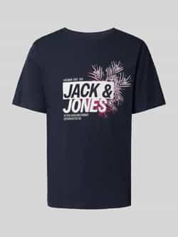 Jack & Jones Shirt met print JJJAXON – T-shirt met print ronde hals en katoen