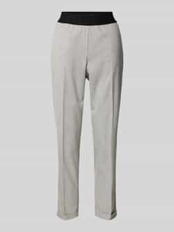 BRAX Tapered fit stoffen broek met persplooien model 'Maron'