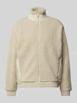 Boss Orange Slim fit sweatjack in teddybontlook model 'ZE_COZISOLID'