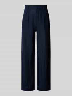 Gina Tricot Regular fit linnen broek met bandplooien model 'DENISE'