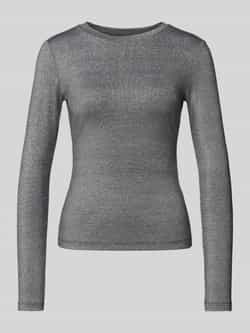 Vila Slim fit shirt met lange mouwen van viscosemix model 'Eleinas'