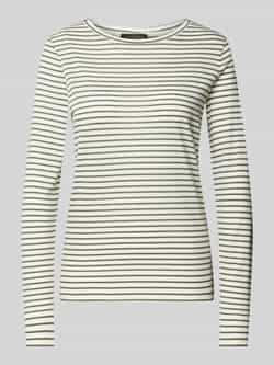 Windsor Shirt met lange mouwen en geribde ronde hals