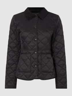 Barbour Gewatteerd jack met kraag van corduroy model 'Deveron'
