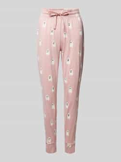 Jake*s Casual Tapered fit pyjamabroek met motiefprint