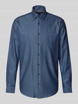 Jake*s Modern Fit Regular fit zakelijk overhemd met kentkraag