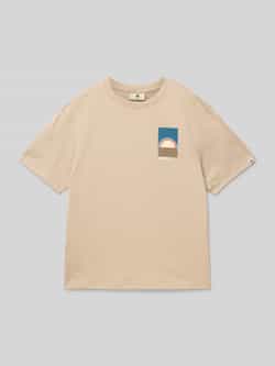 Garcia T-shirt met motiefprint en ronde hals