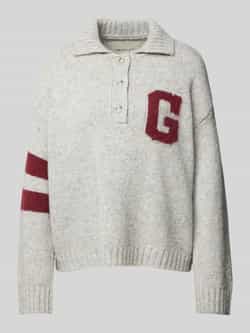 Gant Gebreide pullover met labelstitching model 'INTARSIA'