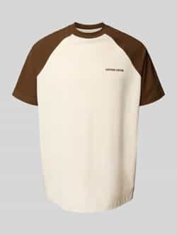 ANOTHER COTTON LAB Oversized T-shirt met raglanmouwen model 'Coffee Date'
