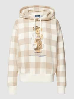 Polo Ralph Lauren Hoodie met motief- en labelprint model 'BEAR'