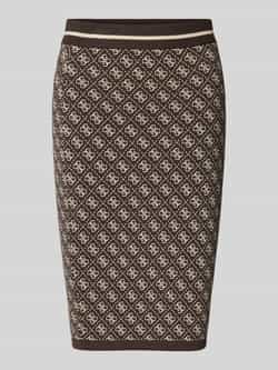 Guess Knielange rok met elastische band model 'LISE'