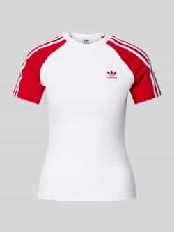 Adidas Originals 3-Stripes Raglan T-Shirt Wit- Dames Wit
