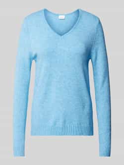 Vila Trui met V-hals VIRIL V-NECK L S KNIT TOP NOOS