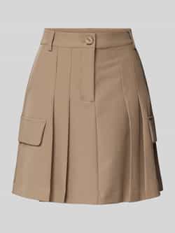 Y.A.S Bruine Minirok Elegante Stijl Brown Dames