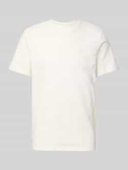 Blend T-shirt met geribde ronde hals