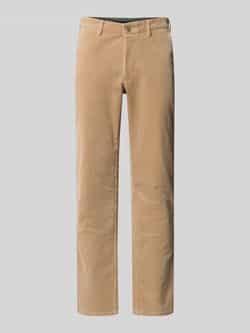 Christian Berg Men Straight fit corduroy broek met Franse steekzakken